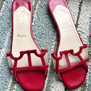 AUTHENTIC CHRISTIAN LOUBOUTIN SLIDES